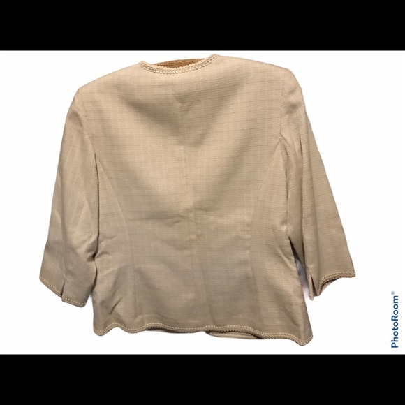 Amanda Smith Petite textured blazer3/4 sleeve 8P - Picture 2 of 9